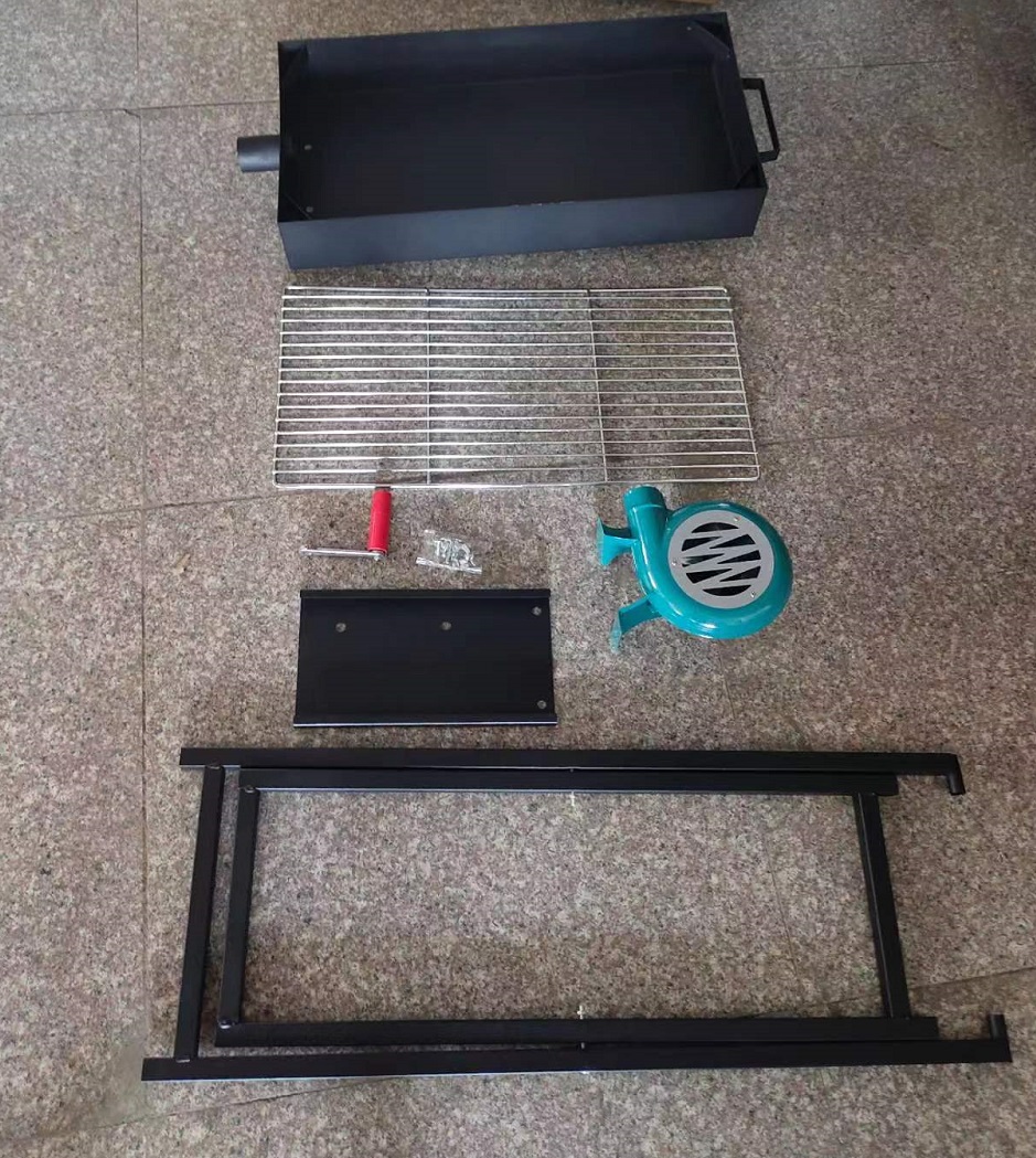 Portable Charcoal Grill With Fan Integration KASSICO